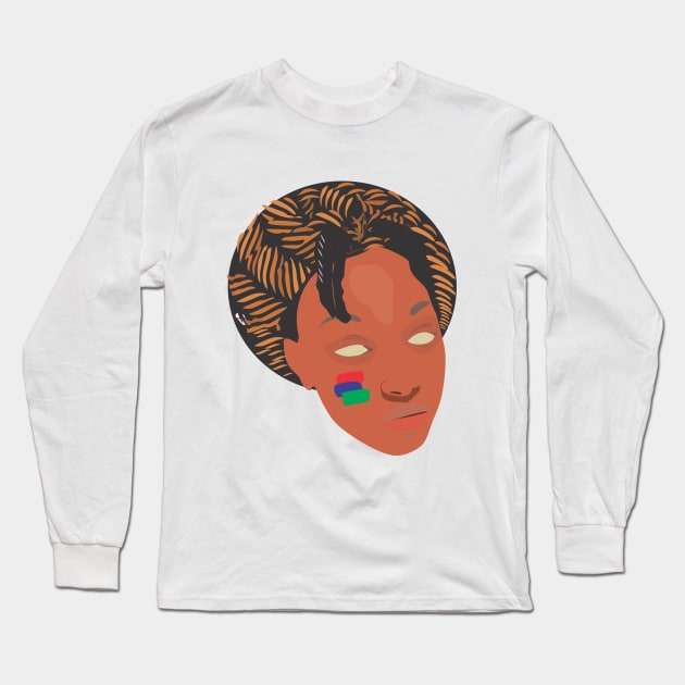 Gambian Girl Long Sleeve T-Shirt by Nadeem